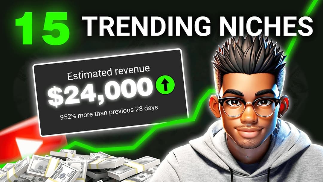 15 Nichos Lucrativos para Canais "Faceless" no YouTube com IA em 2024