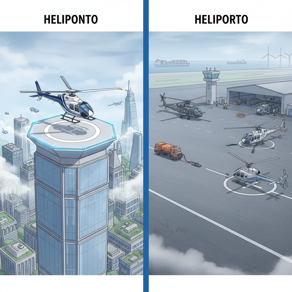 Heliponto ou Heliporto? A Diferença Crucial que Você Precisa Entender