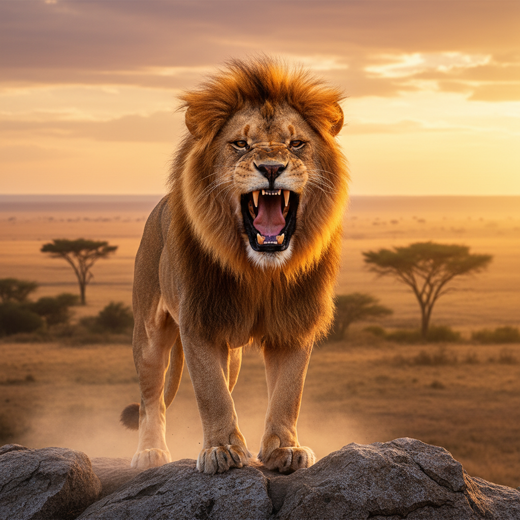 O Leão Rugindo: Desvendando o Poder e os Segredos do Grito da Savana