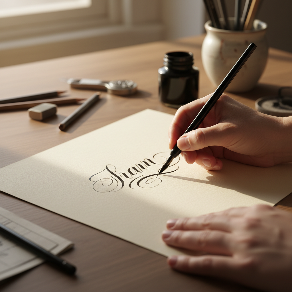 A Arte de Personalizar: Dominando o Lettering de Nomes com Estilo e Emoção