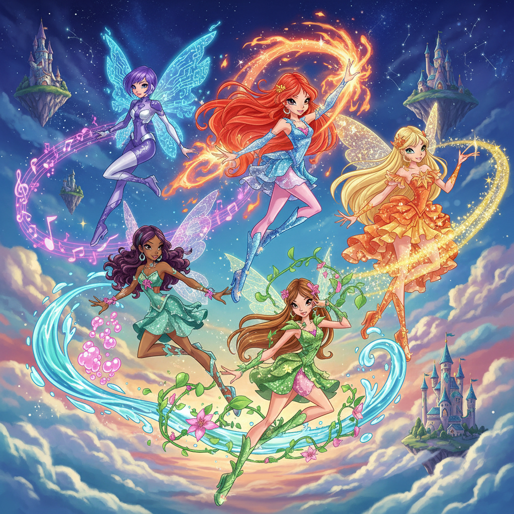 O Universo Winx: Desvendando Nomes, Histórias e Legados