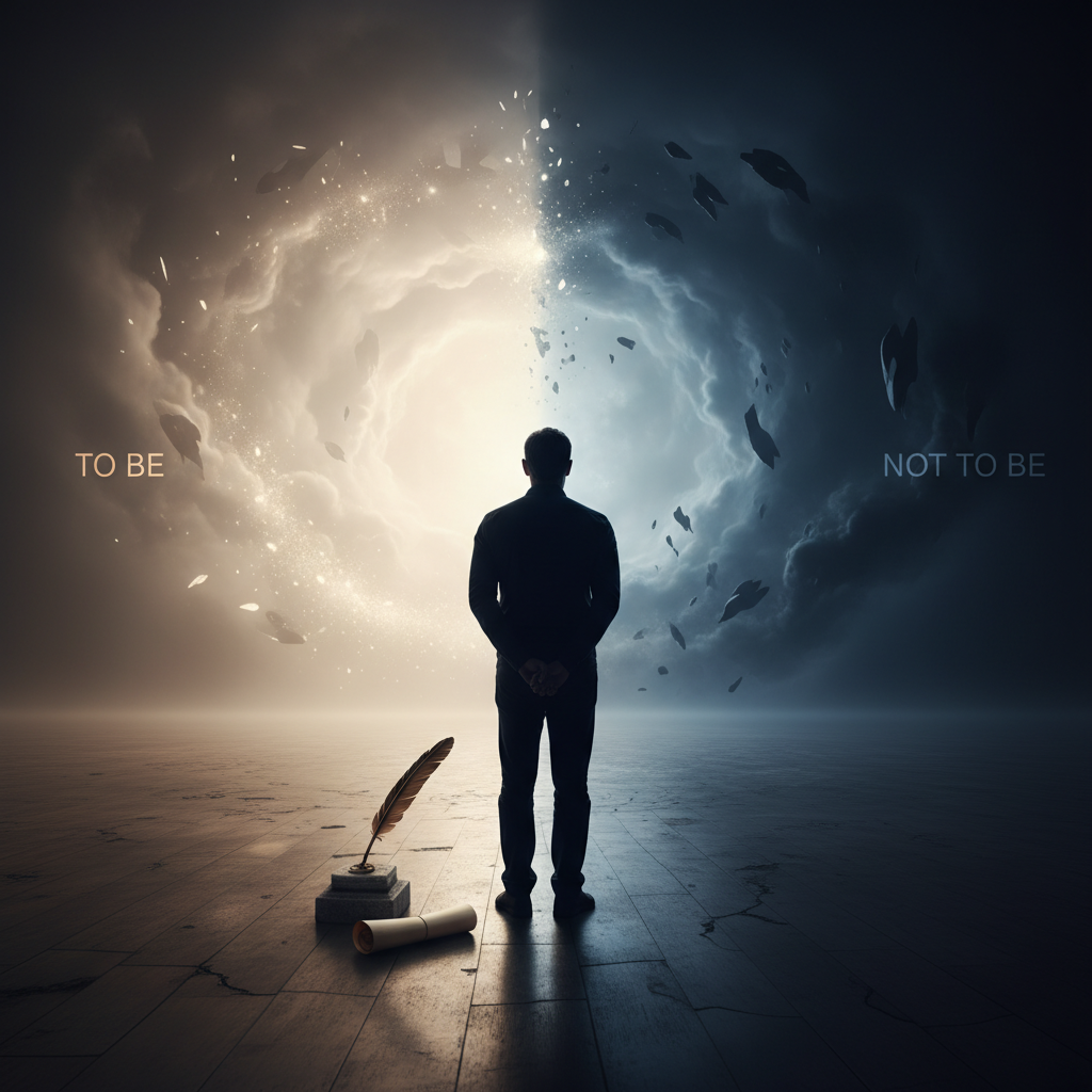 "To Be or Not To Be": Desvendando o Dilema Existencial de Hamlet e da Vida