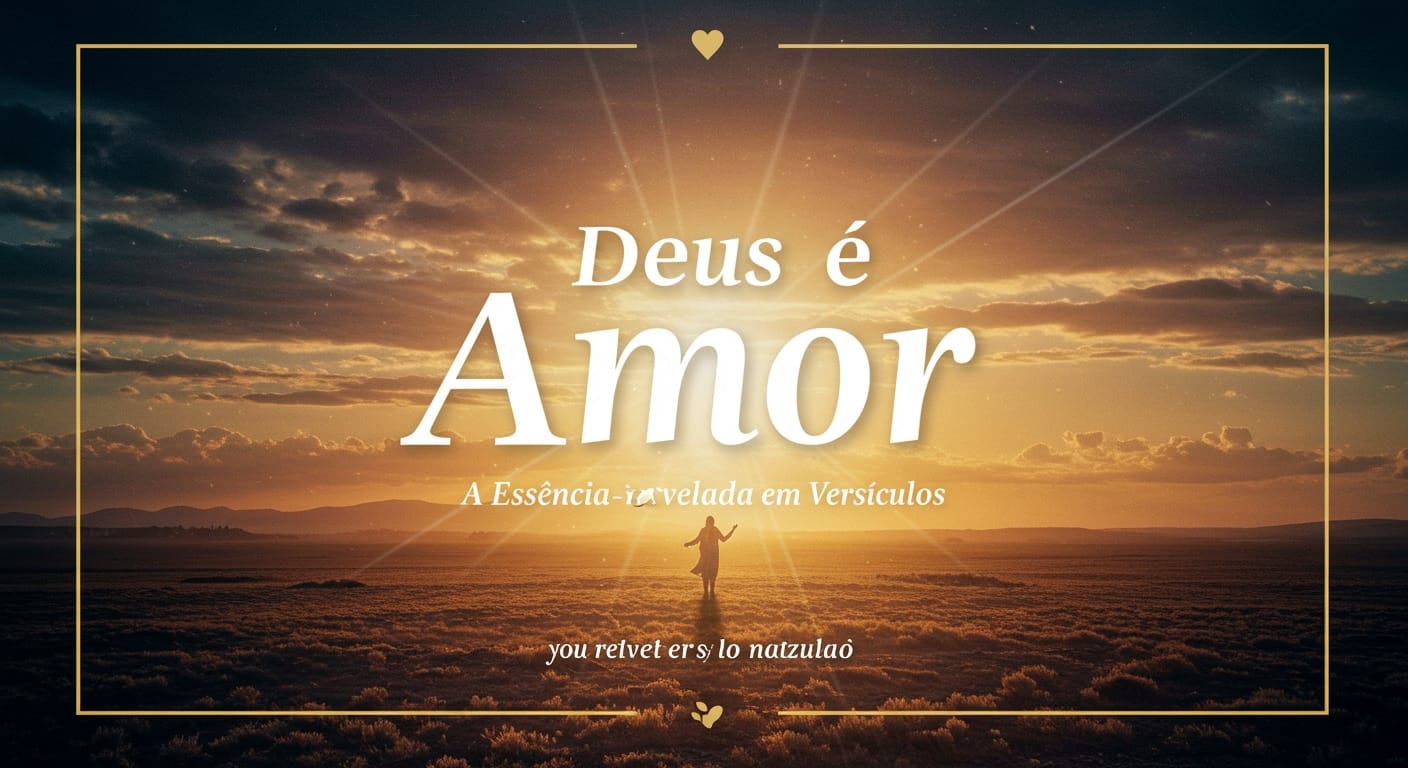 Deus é Amor: A Essência Revelada em Versículos