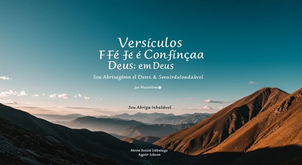Versículos de Fé e Confiança em Deus: Seu Abrigo Inabalável