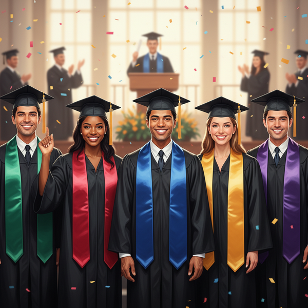 Faixas de Formatura Cores: Guia Completo por Curso e Significado