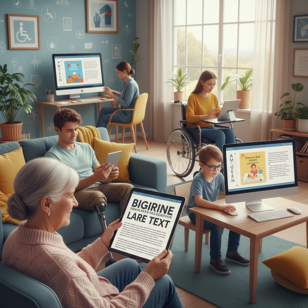 O Poder do Texto Grande: Otimizando a Leitura e Acessibilidade Digital