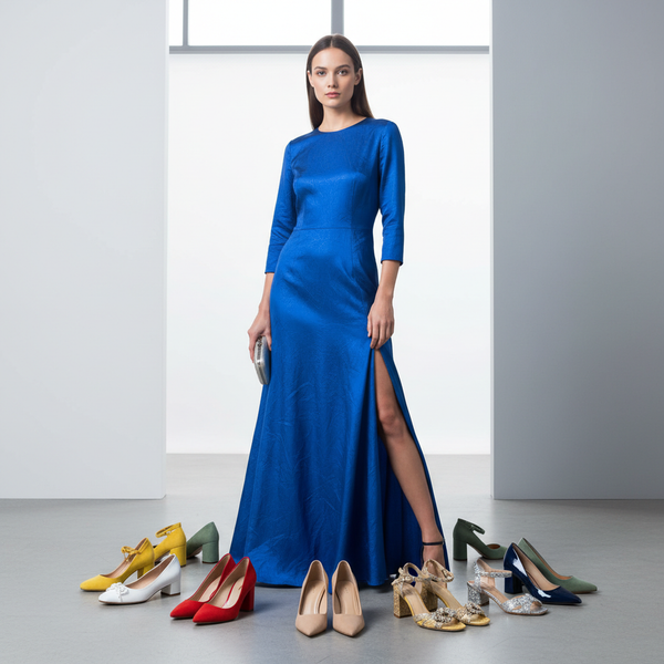 Vestido Azul Combina Com Que Cor de Sapato? Guia Definitivo